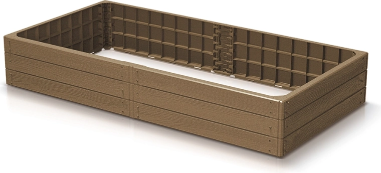 Povišan vrtni gred Base Woody Eco Wood 149 cm – naravno rjava