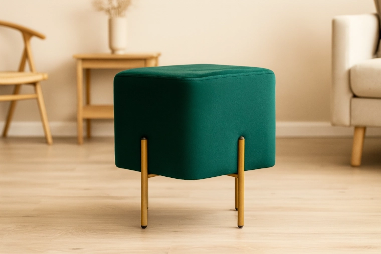 Zlate kovinske noge s stabilno oporo