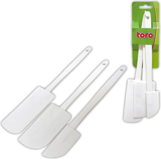Plastične strgala za testo TORO, set 3 kos