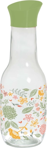 Steklena karafa s pokrovom TORO 1 l Botanica
