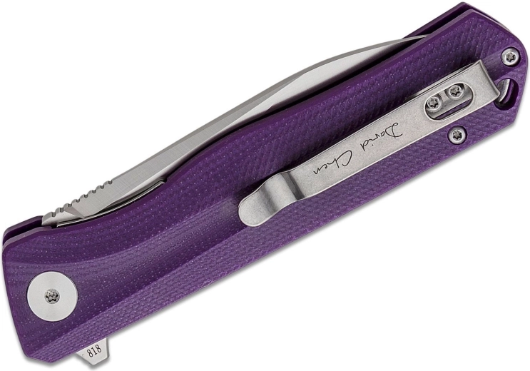 Ergonomski vijoličen ročaj G10 s sponko