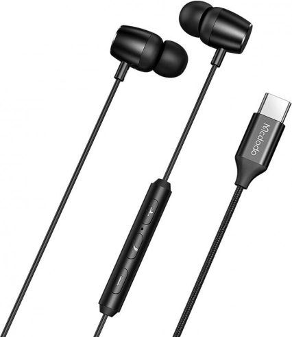 Mcdodo žične in-ear slušalke z USB‑C (črne)