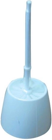 WC komplet okrogle oblike iz plastike s ščetko 8,5 cm