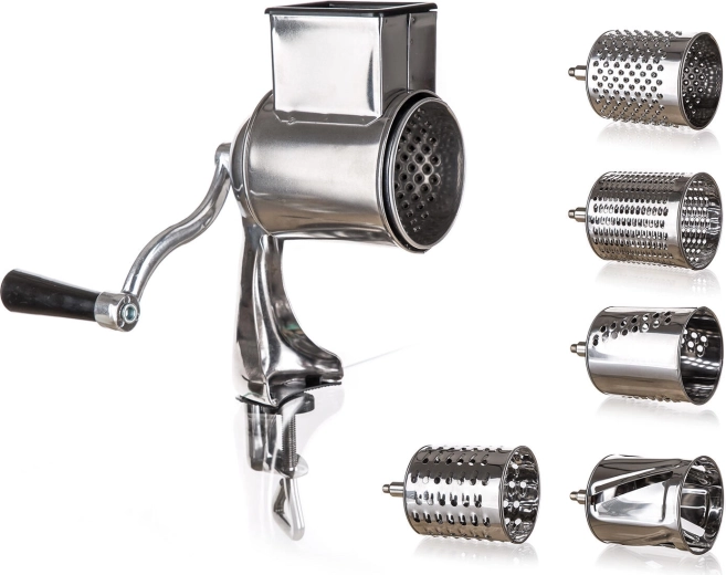 Multifunkcijski nerjavni ribežen in rezalnik 5-v-1 z ročnim ročajem