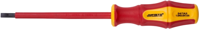 Izoliran ploščati izvijač SL 5,5 × 125 mm VDE