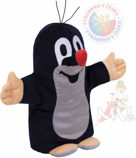Moravská ústředna talking plush hand puppet Little Mole 20 cm - 1 piece