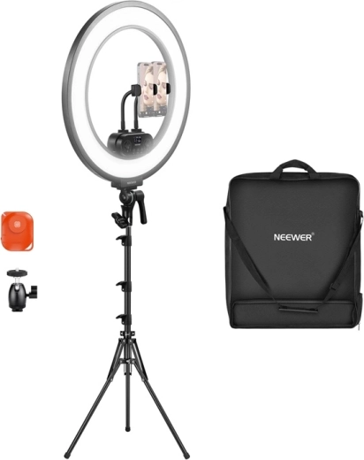 Ultratanek LED obročni luč Neewer RL45B 18" 45 W – komplet
