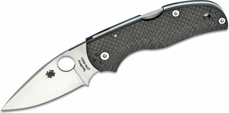 Zložljiv nož Spyderco Native 5 iz ogljikovih vlaken, satin 7,5 cm