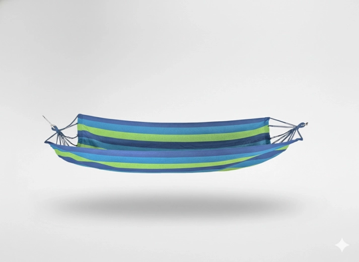 Viseča mreža 200 × 100 cm modre črte