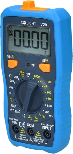 Clear controls and backlit display