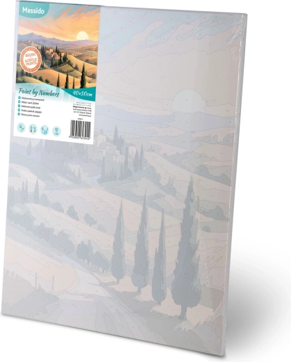 Pripravljeno za slikanje: platno na okvirju z barvno podslikavo