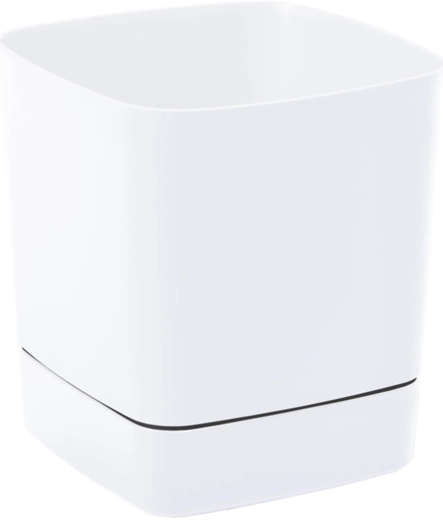 Cvetlični lonec s podstavkom CLIMA 25 × 25 cm bel