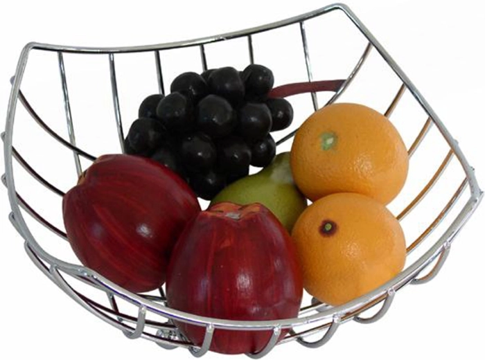 Misa za sadje iz kromiranega kovina 24 × 24 × 10,5 cm