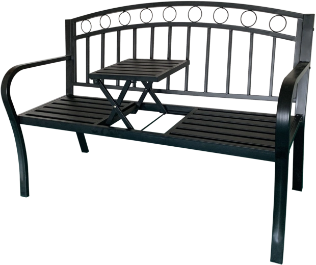 Folding center table always within reach