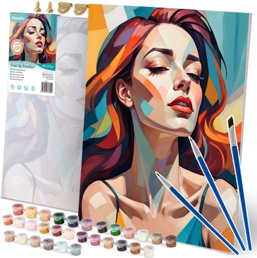 Slikanje po številkah 40×50 cm – portret ženske MASSIDO