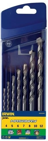 Komplet svedrov za zid IRWIN Masonry 4–12 mm, 7 delov