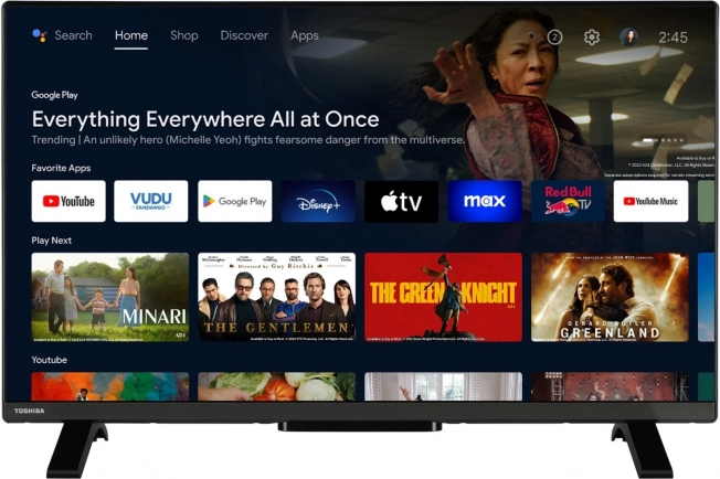 televizor 32" Toshiba z Android TV, HDR10 in Dolby Audio