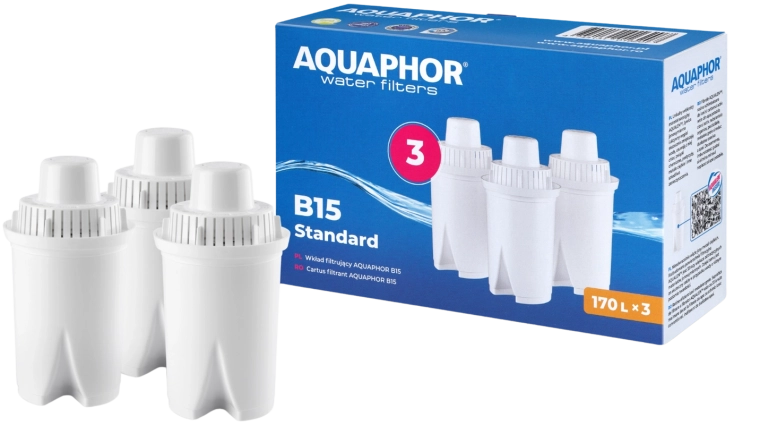 Komplet filtrskih vložkov za vrč AQUAPHOR B15 Standard – 3 kosi