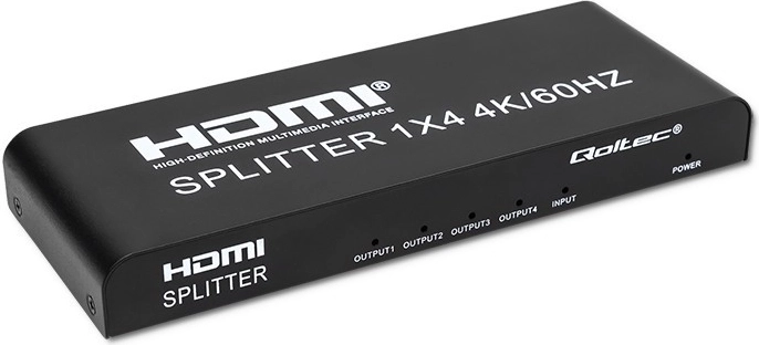 Razdelilnik HDMI Qoltec 4K 1x4