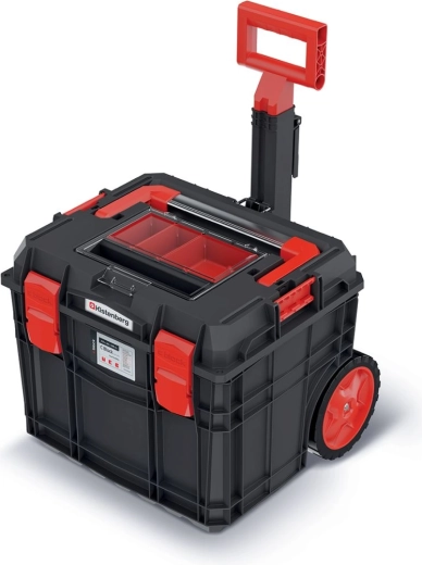 Vozni kovček za orodje C Block Alu Log 45 × 38 × 38,8 cm – črn