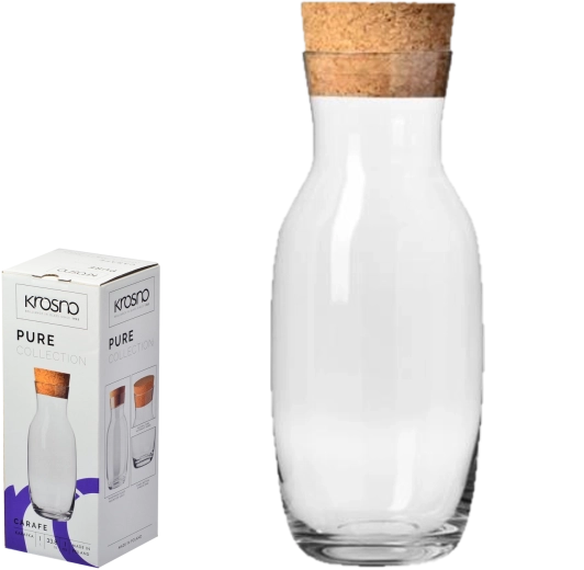 Karafa z naravno pluto Pure 1 l Krosno
