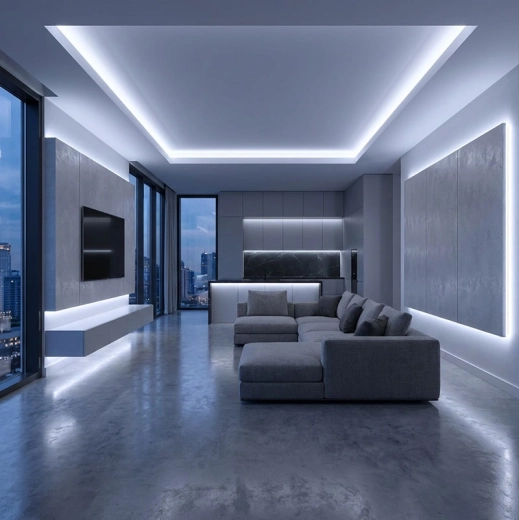 Modern ambient interior lighting