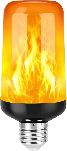 LED bulb with flame effect Renew Force black g130