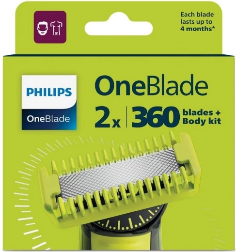 Philips OneBlade 360 nadomestni rezili z Body kompletom