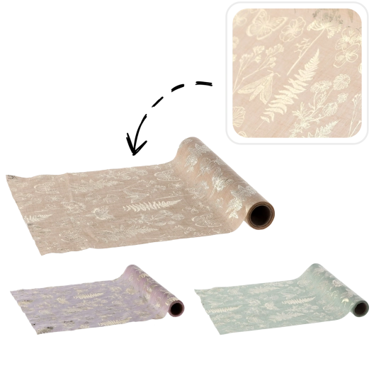 Dekorativna tkanina v roli 28 × 250 cm – bleščeč poliamid za aranžmaje in darilno zavijanje