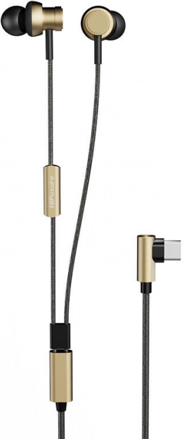 žične slušalke HiFuture Hi5 z USB‑C (zlate)