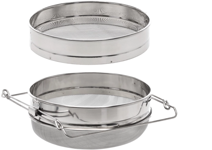 Dvojno nerjavno sito za med 24 cm