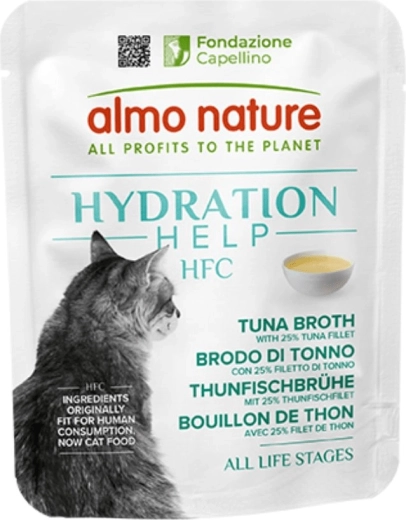Almo Nature HFC Hydratation Help za mačke – tuna juha 50 g
