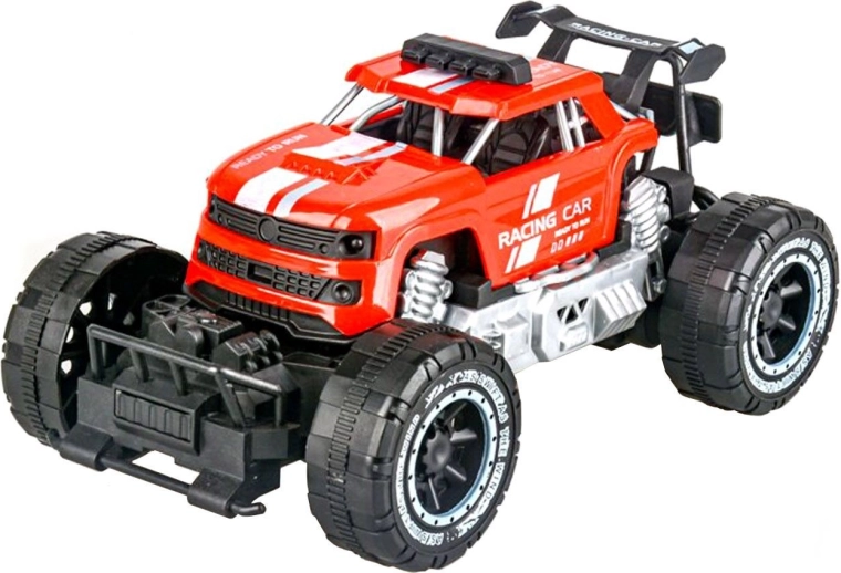 Off-road car with friction drive – Red