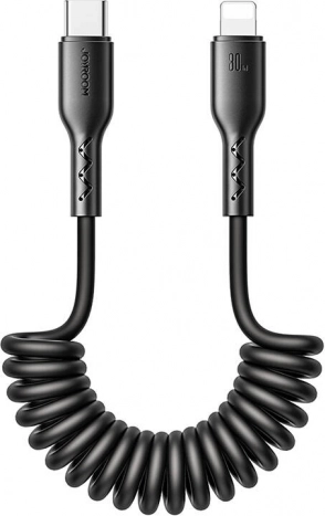 Hitronapajalni spiralni avtomobilski kabel USB‑C na Lightning 30 W 1,5 m Joyroom Easy-Travel