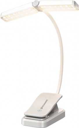 Svetilka za knjige Glocusent Wingy USB-C bela