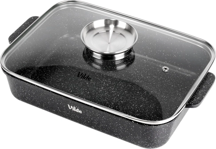 Neprijemljiva granitna površina in pregled skozi steklo