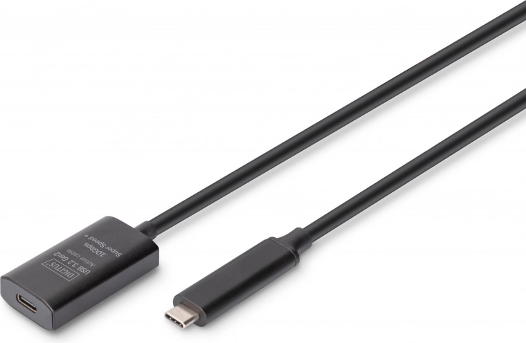 Aktivni podaljševalni kabel USB-C – USB-C, USB 3.2 Gen2, 10 Gbps, 5 m