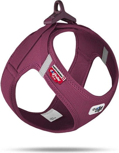 Curli oprsnica za pse z zaponko Air-Mesh ruby, velikost M (6–9 kg)