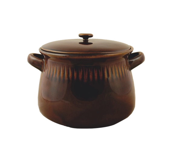 Keramični kvašák 3 l s pokrovom, rjav