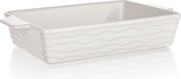 Keramični pekač pravokotni 33 × 21 cm CULINARIA bel