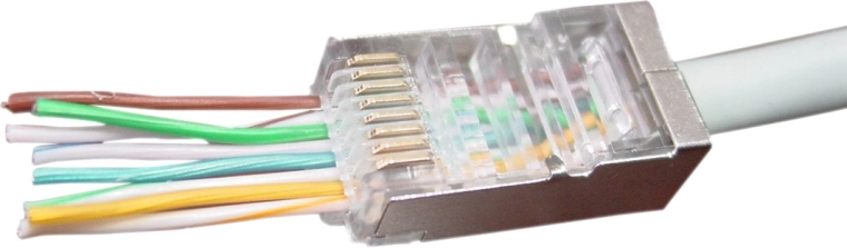 Pass-through design for easy termination