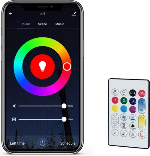 Barve RGB in nastavljiva bela svetloba