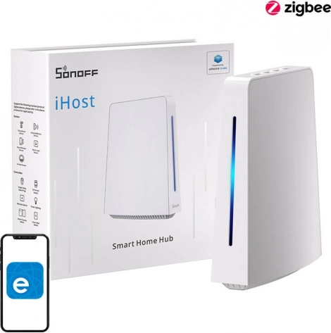 Pametni domači hub SONOFF iHost AIBridge z Wi‑Fi, Zigbee, Bluetooth in Matter, 2 GB RAM, LAN