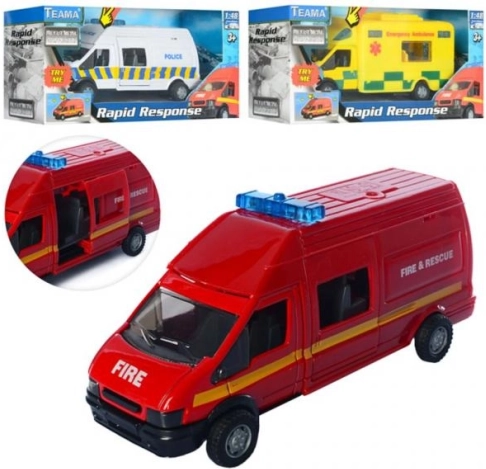Kovinski avto Rapid 1:48 z zvokom