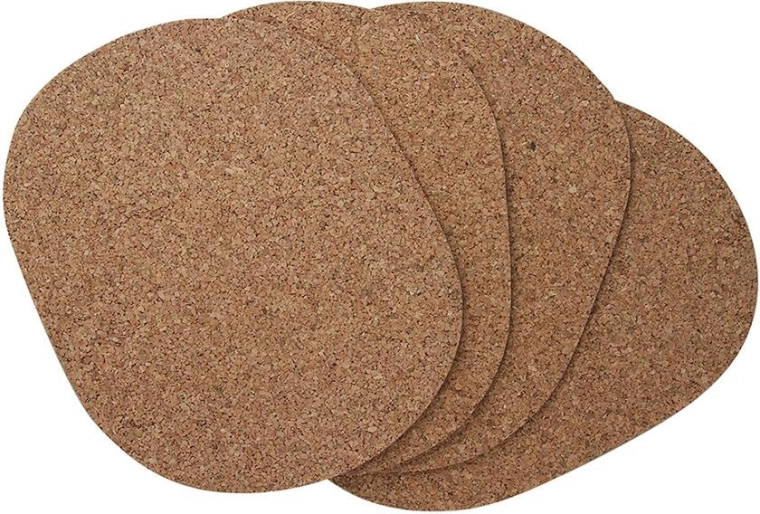 Komplet podstavkov iz plute za mizo 22 × 30 cm (4 kosi)