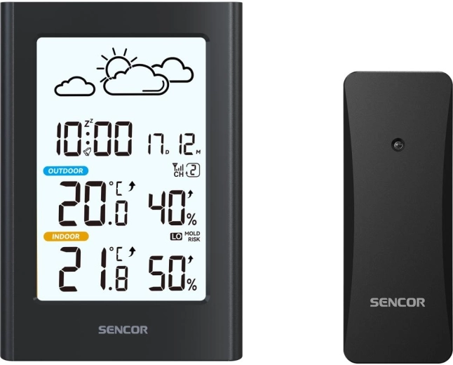 Sencor weather station with wireless sensor