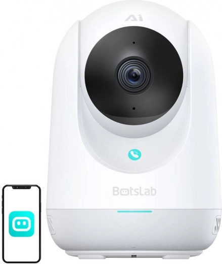 Notranja WiFi kamera Botslab z vrtljivo glavo