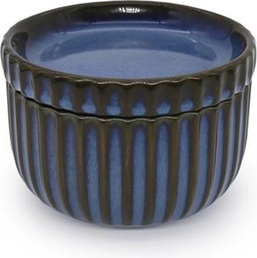 Kamnita skodelica s pokrovom TORO 290 ml modra