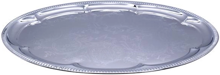 Ovalni pladenj 45,5 × 34 cm krom