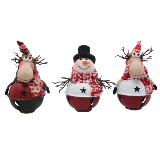 Božična stoječa dekoracija 10 × 9 × 19 cm – mešanica 3 vzorcev